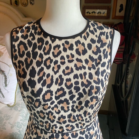 Kate Spade Cotton/Silk ‘Look For The Silver Lining’ Leopard Dress - Picture 2 of 15